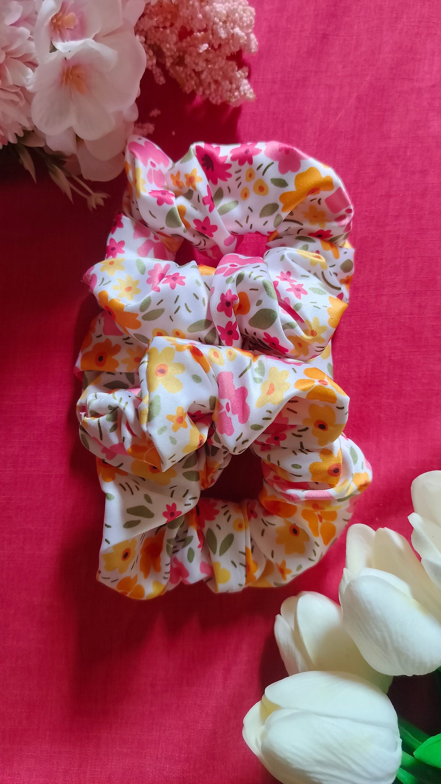 Flower Garden Scrunchie