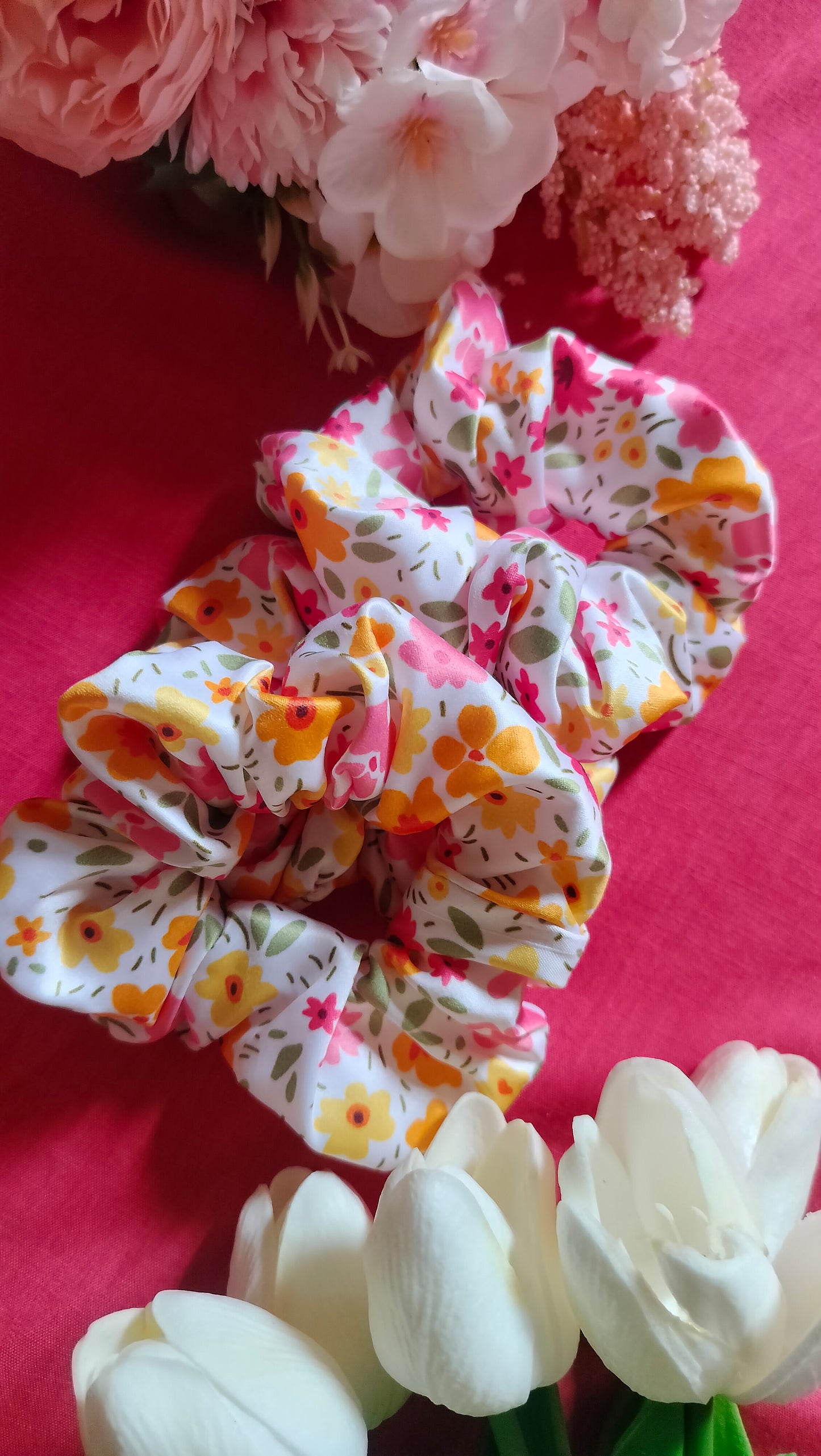 Flower Garden Scrunchie