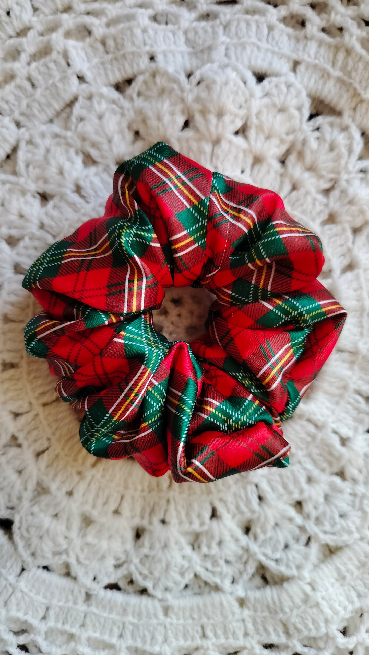 Christmas Plaid Scrunchie