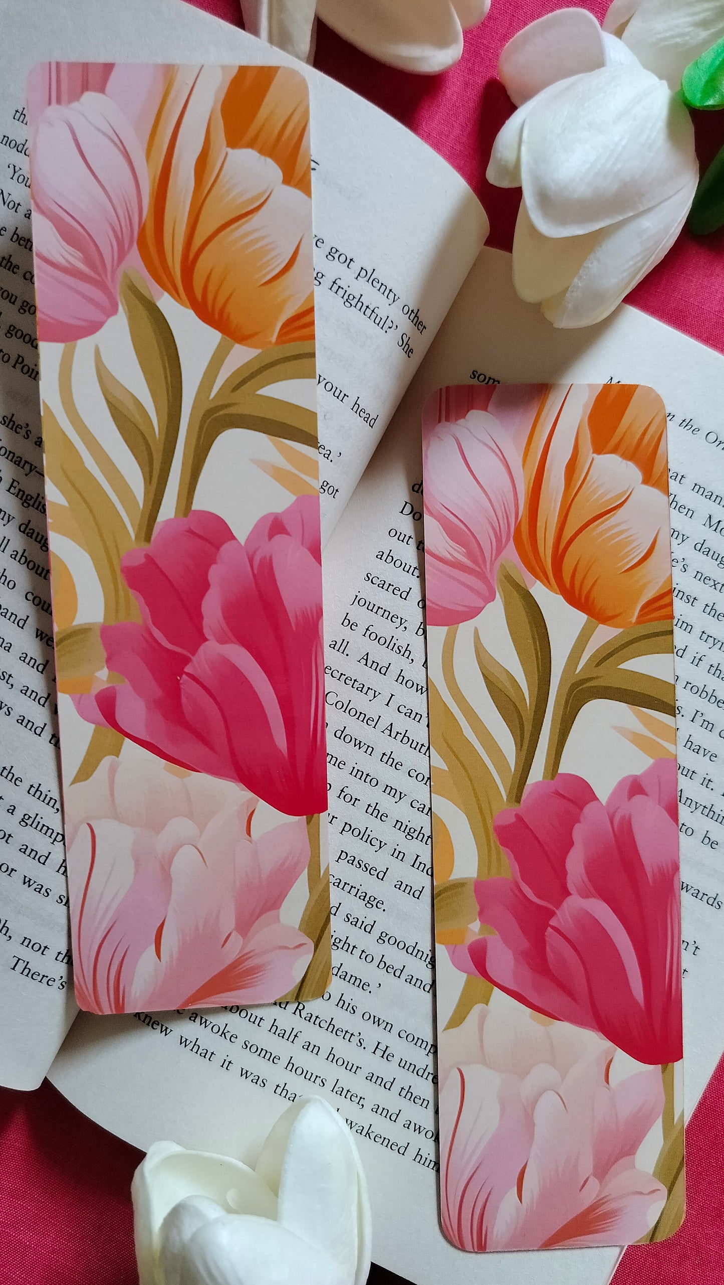 [2 Set] Tulips Bookmark