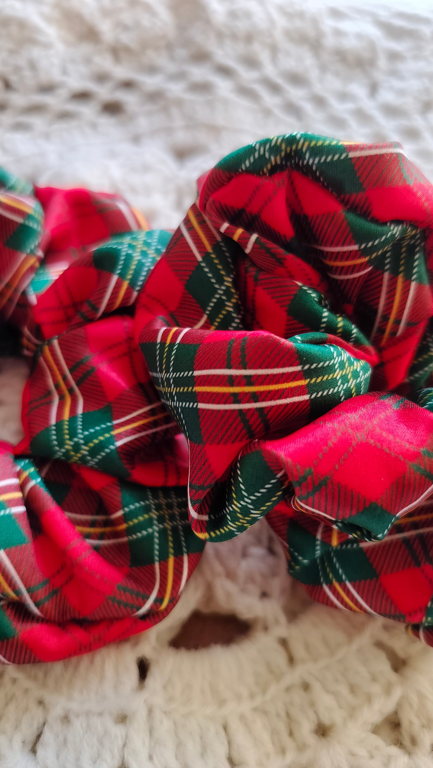 Christmas Plaid Scrunchie