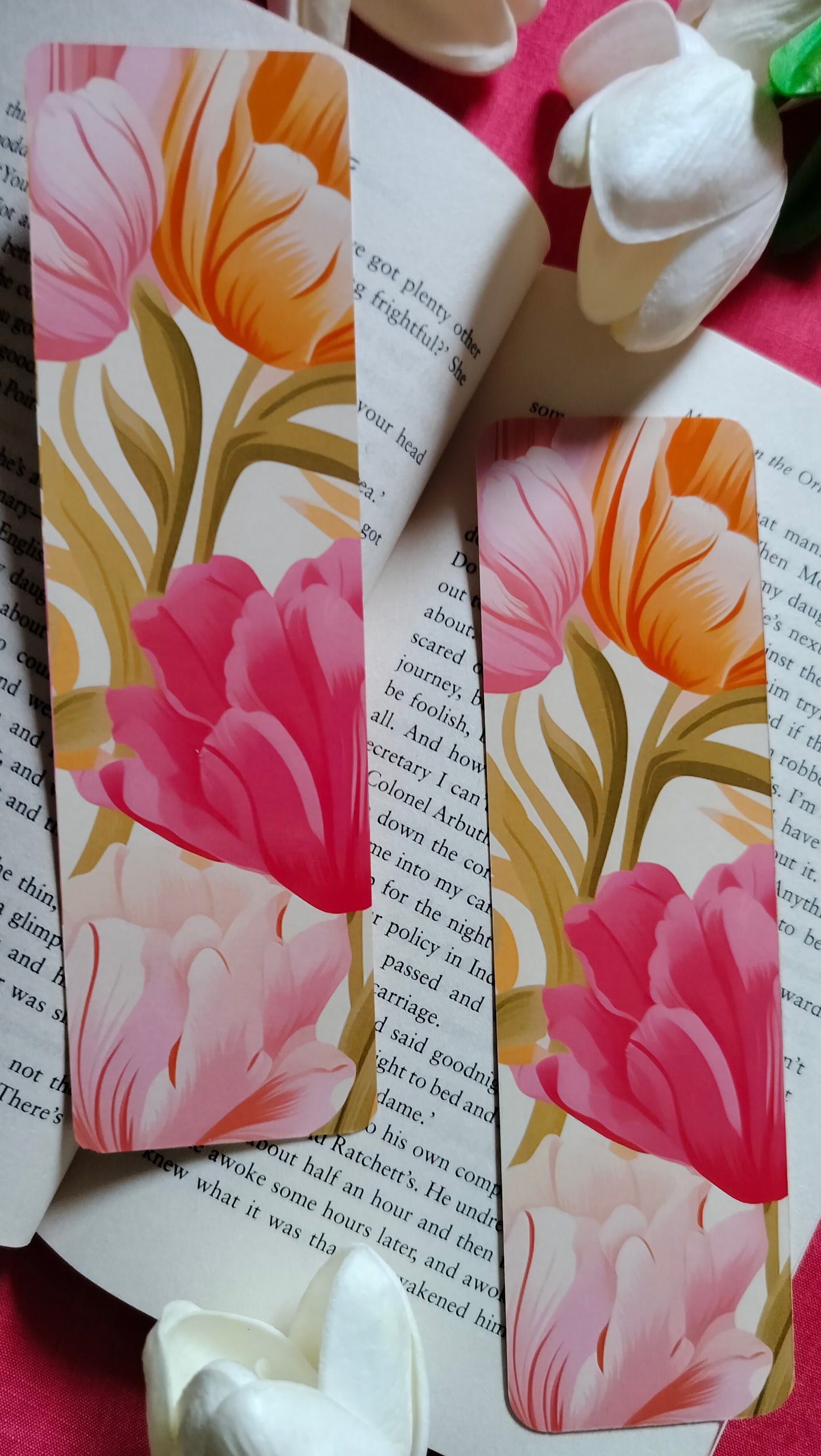 [2 Set] Tulips Bookmark