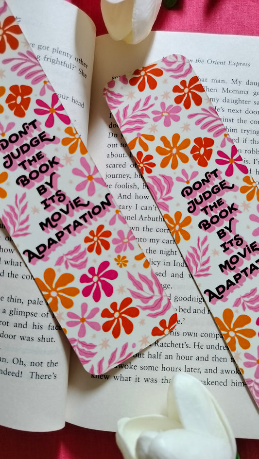 [2 set] "Don't Judge The Book By It's Movie Adaptation" Bookmark