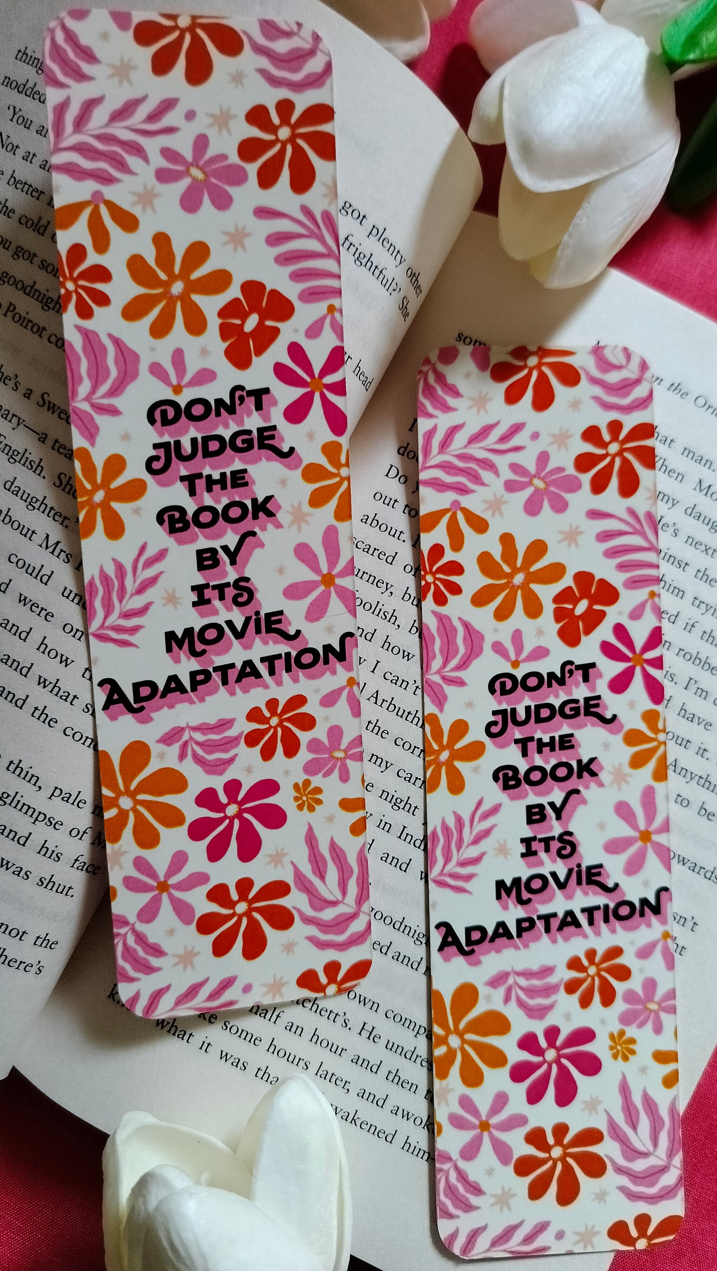 [2 set] "Don't Judge The Book By It's Movie Adaptation" Bookmark