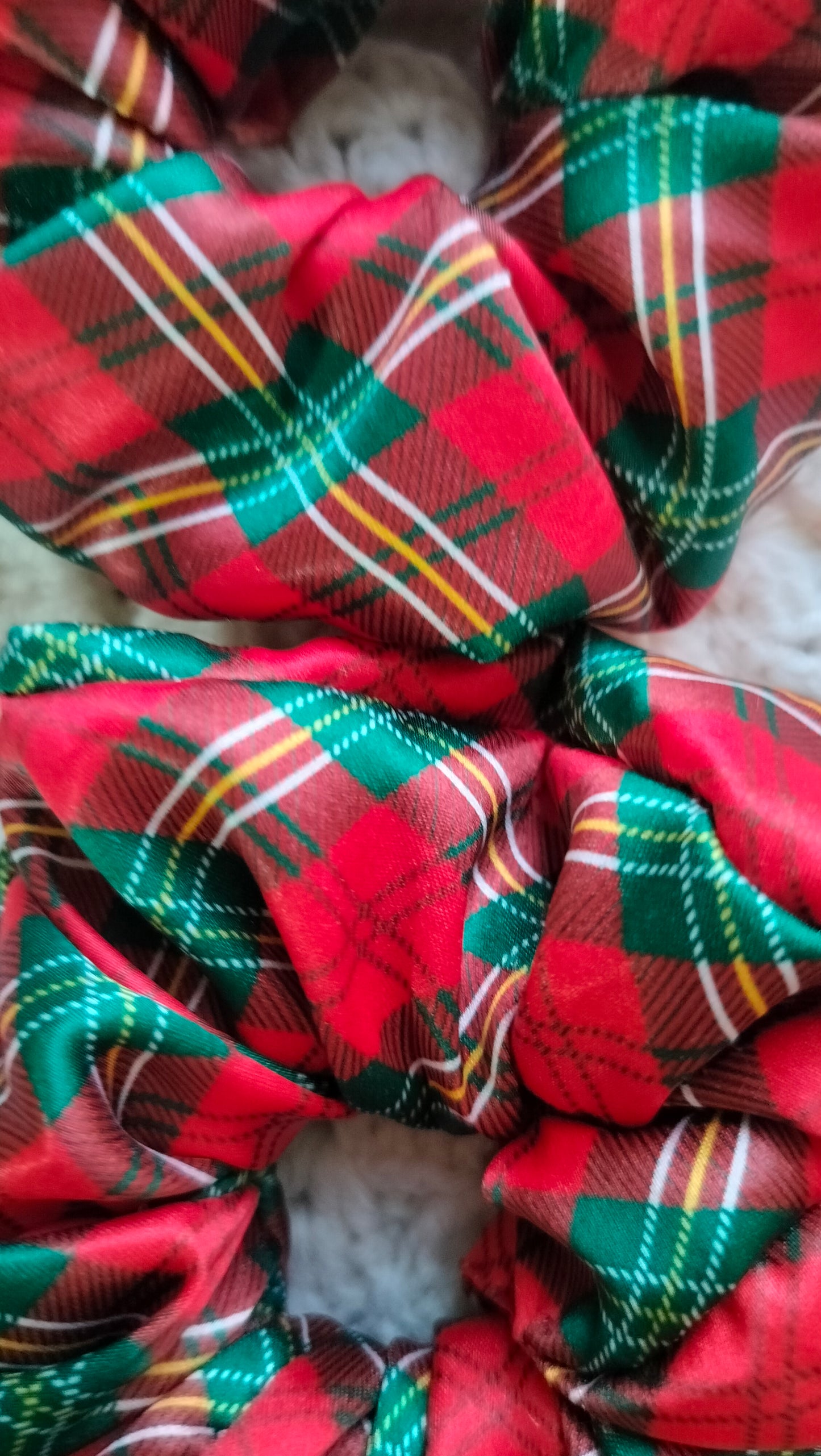 Christmas Plaid Scrunchie